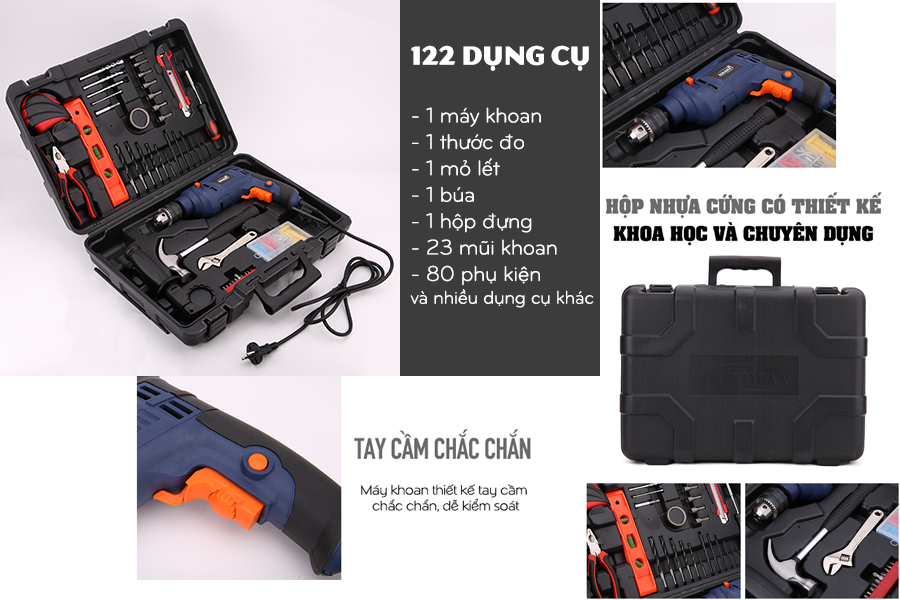 Máy khoan động lực Nikawa NK-ID122